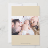 Willkommen bei der Geburtsankündigung des World Fo Einladung (Rückseite)