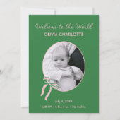 Willkommen bei der Geburtsstunde des grünen Neugeb Ankündigung (Vorderseite)