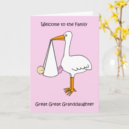 Willkommen bei der großen Enkeltochter der Familie Karte (Gelbe Blume)