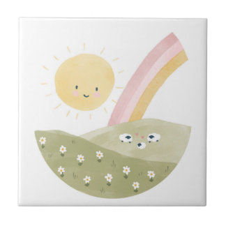 Willkommen bei der Herde Baby Shower Fliese