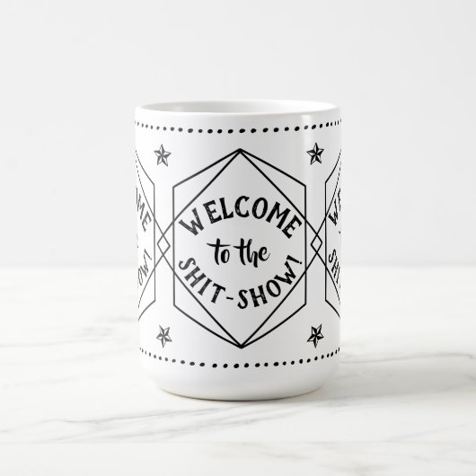 Willkommen bei der *hit Show | Sarcastic Funny Kaffeetasse (Mittel)