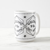 Willkommen bei der *hit Show | Sarcastic Funny Kaffeetasse (VorderseiteRechts)