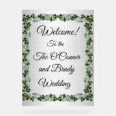 Willkommen bei der Hochzeit Acrylschild (Vorderseite)