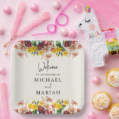 Willkommen bei der Hochzeit | Begrüßung Pappteller (Party)