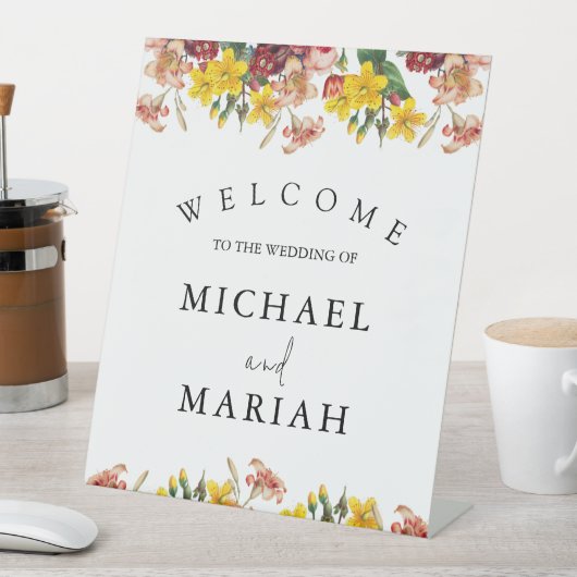 Willkommen bei der Hochzeit | Begrüßung Sockelschild (In Situ)