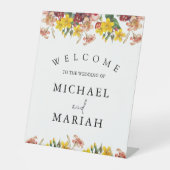 Willkommen bei der Hochzeit | Begrüßung Sockelschild (Vorderseite)