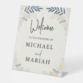 Willkommen bei der Hochzeit | Begrüßung Sockelschild (Vorderseite)