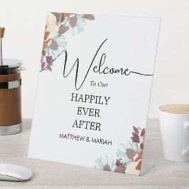 Willkommen bei der Hochzeit | Begrüßung Sockelschild