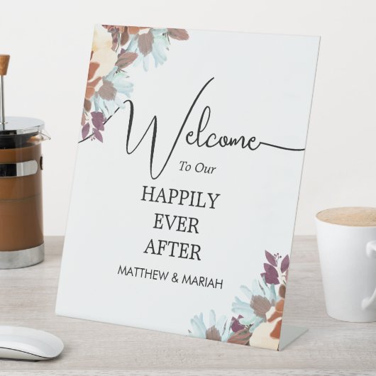 Willkommen bei der Hochzeit | Begrüßung Sockelschild (In Situ)