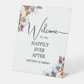 Willkommen bei der Hochzeit | Begrüßung Sockelschild (Vorderseite)