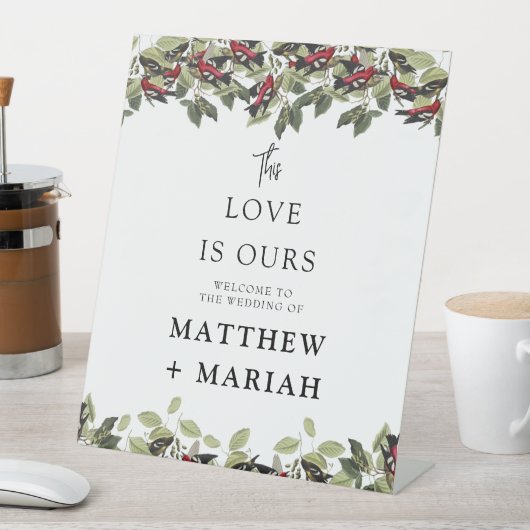 Willkommen bei der Hochzeit | Begrüßung Sockelschild (In Situ)