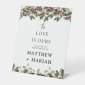 Willkommen bei der Hochzeit | Begrüßung Sockelschild (Vorderseite)