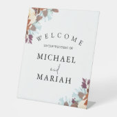 Willkommen bei der Hochzeit | Begrüßung Sockelschild (Vorderseite)