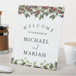 Willkommen bei der Hochzeit | Begrüßung Sockelschild