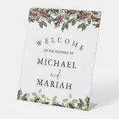 Willkommen bei der Hochzeit | Begrüßung Sockelschild (Vorderseite)