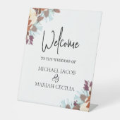 Willkommen bei der Hochzeit | Begrüßung Sockelschild (Vorderseite)