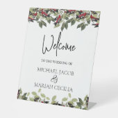 Willkommen bei der Hochzeit | Begrüßung Sockelschild (Vorderseite)