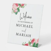 Willkommen bei der Hochzeit | Begrüßung Sockelschild (Vorderseite)