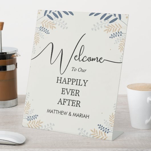 Willkommen bei der Hochzeit | Begrüßung Sockelschild (In Situ)