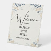 Willkommen bei der Hochzeit | Begrüßung Sockelschild (Vorderseite)