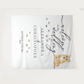 Willkommen bei der Hochzeit Corgi Dog Wandteppich (Vorderseite (Horizontal))