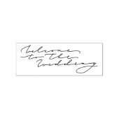 Willkommen bei der Hochzeit Gummistempel (Prägung)