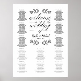 Willkommen bei der Hochzeit - Sitzplan N.2 Poster