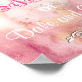 Willkommen bei der Hochzeit von Poster (Namen hinz (Ecke)