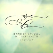 Willkommen bei der Hochzeitssignatur, die wir tun Fensteraufkleber (Blatt 3)