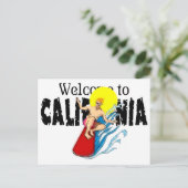 Willkommen bei der kalifornischen Postkarte (Stehend Vorderseite)