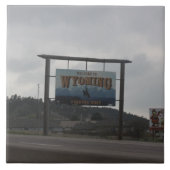 Willkommen bei der Keramik Tile von Wyoming Fliese (Vorderseite)