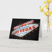 Willkommen bei der Las Vegas Grußkarte Karte (Gelbe Blume)