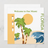Willkommen bei der Miami Florida Card (Vorne/Hinten)