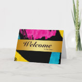 Willkommen bei der Minimal Gold Bladge Card des Te Karte (Vorderseite)