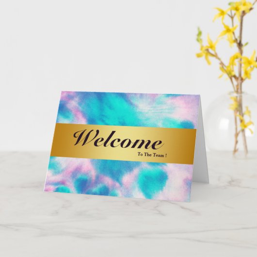 Willkommen bei der Minimal Gold Bladge Card des Te Karte (Gelbe Blume)