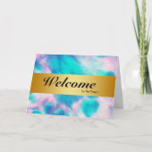 Willkommen bei der Minimal Gold Bladge Card des Te Karte (Vorderseite)