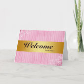 Willkommen bei der Minimal Gold Bladge Card des Te Karte (Vorderseite)