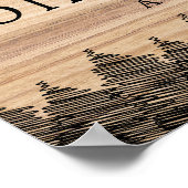 Willkommen bei der Minimalistischen Hochzeit von T Poster (Ecke)