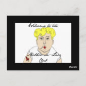 Willkommen bei der Mutter im Jurastudio Postkarte (Rückseite)