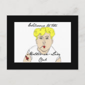 Willkommen bei der Mutter im Jurastudio Postkarte (Vorderseite)