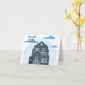 Willkommen bei der Nachbarschaftsgrüße-Karte Karte (Gelbe Blume)