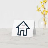 Willkommen bei der Nachbarschaftsgrüße-Karte Karte (Gelbe Blume)