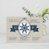 Willkommen bei der Nautic Einladung (Stehend Vorderseite)