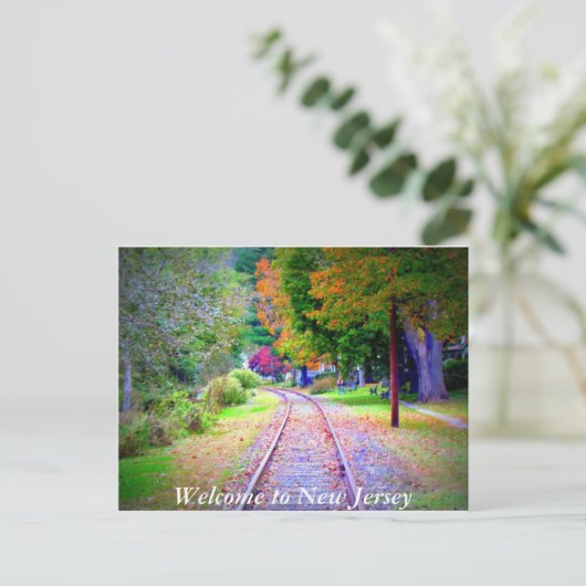 Willkommen bei der New Jersey Postcard Postkarte (Stehend Vorderseite)