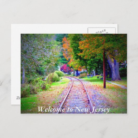 Willkommen bei der New Jersey Postcard Postkarte (Vorne/Hinten)