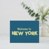 Willkommen bei der New York Postcard Postkarte (Stehend Vorderseite)