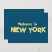 Willkommen bei der New York Postcard Postkarte (Vorne/Hinten)