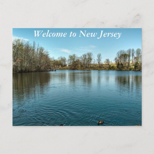 Willkommen bei der NJ Postcard Postkarte (Vorderseite)
