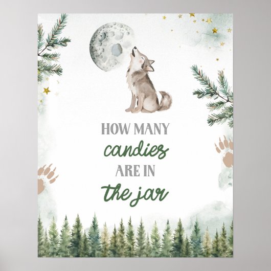 Willkommen bei der Pack Forest Wolf Card und Gesch Poster (Vorne)