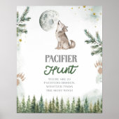 Willkommen bei der Pack Forest Wolf Schnuller Hunt Poster (Vorne)